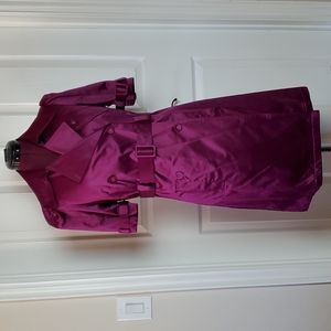 Elle Magenta Wrap Coat SZ Small